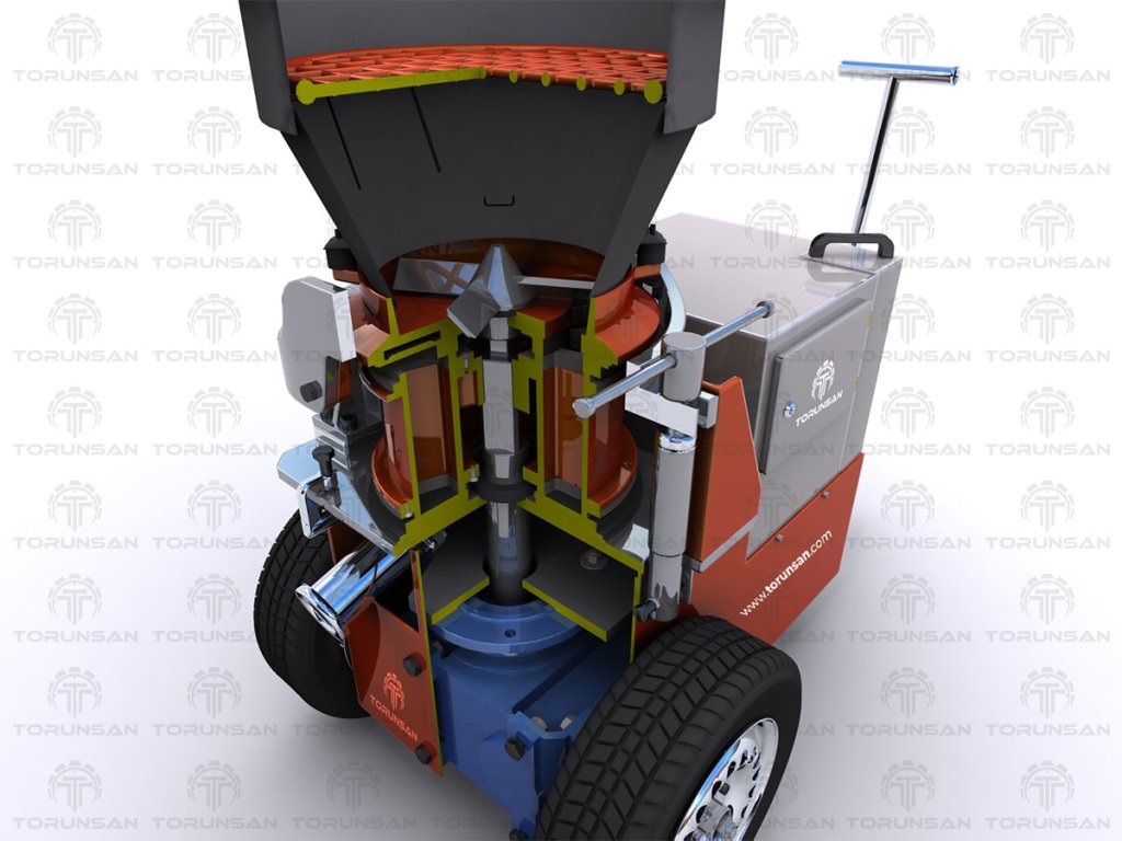 TRN-CSM-700 Kuru Tip Çimento Püskürtme Makinesi